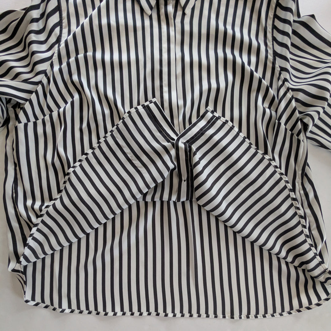 Rebel Striped Button Up Shirt Size 3X