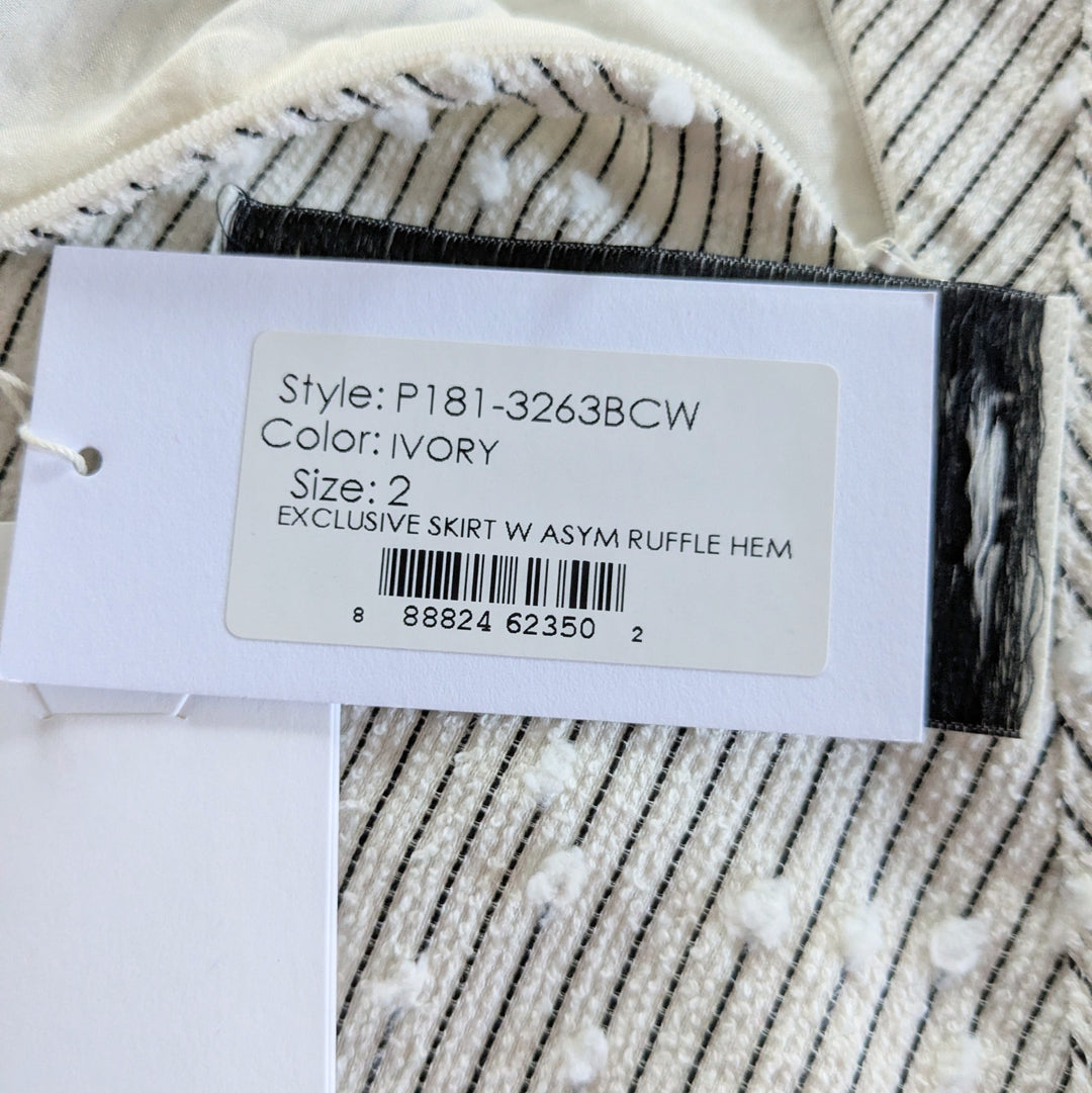 3.1 Philip Lim Ruffled Asymmetrical Skirt Size 2 NWT