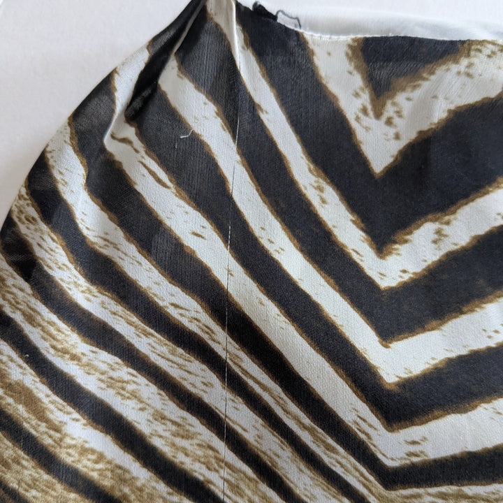 Just Cavalli Zebra Print Silk Mini Dress Size 6
