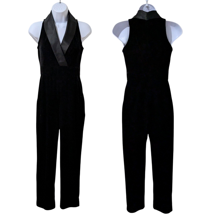 Eliza J Velvet Jumpsuit Size 0 Petite