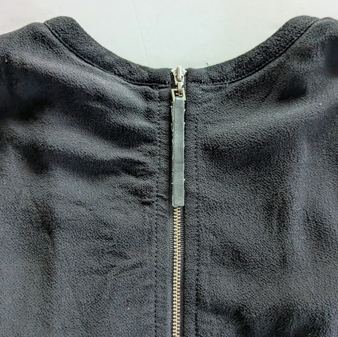 Helmut Lang Black Blaze Layered High Low Dress Size 4