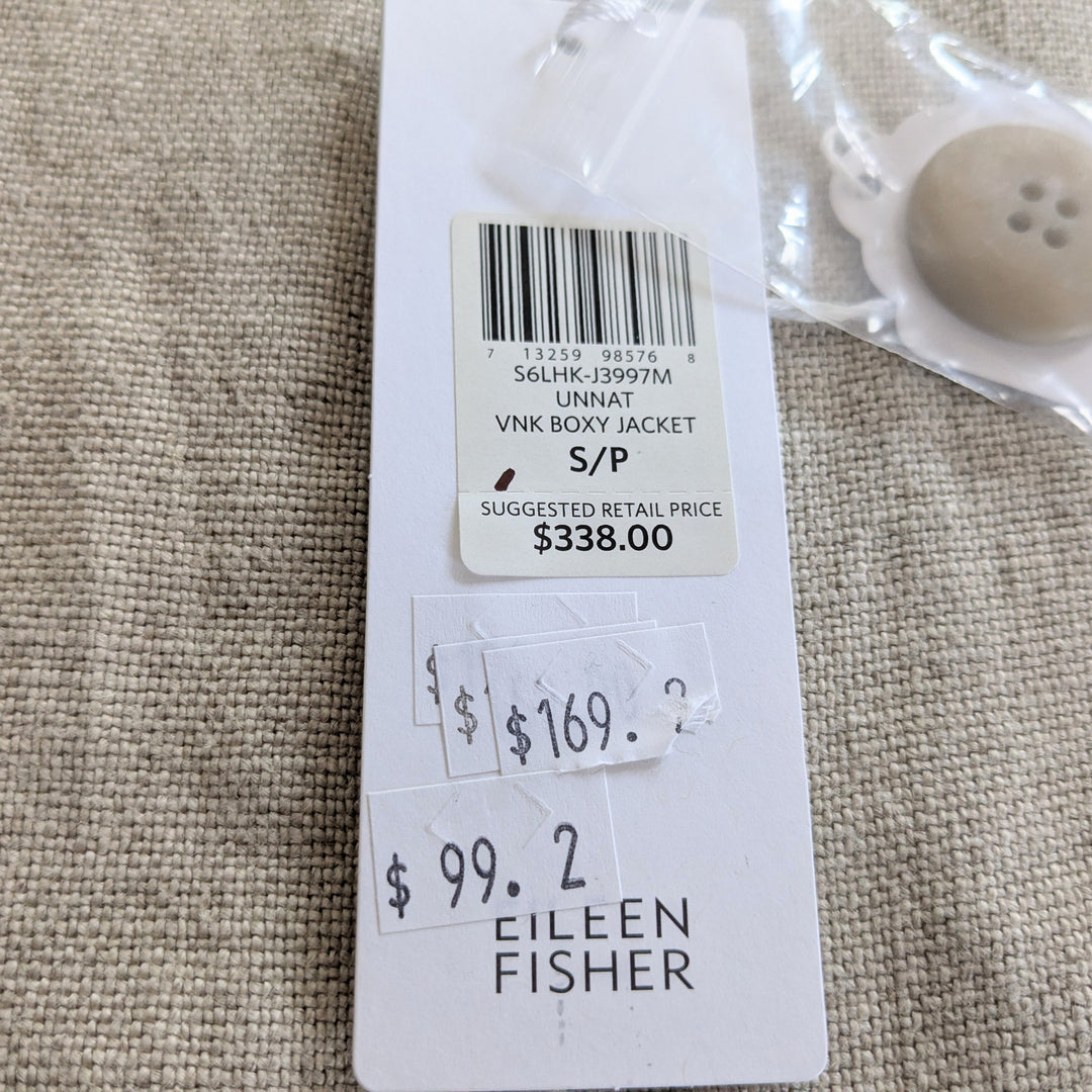 Eileen Fisher Linen Blazer Size Small