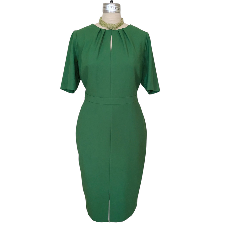 Hobbs Tillie Green Sheath Dress Size 14
