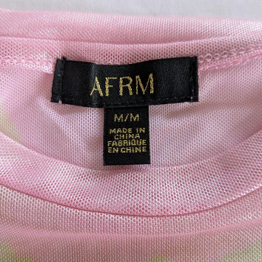AFRM Kaylee Foil Print Top Size Medium