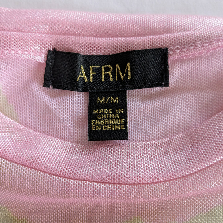 AFRM Kaylee Foil Print Top Size Medium