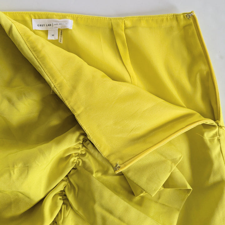 Grey Lab Yellow Mini Skirt Size Medium