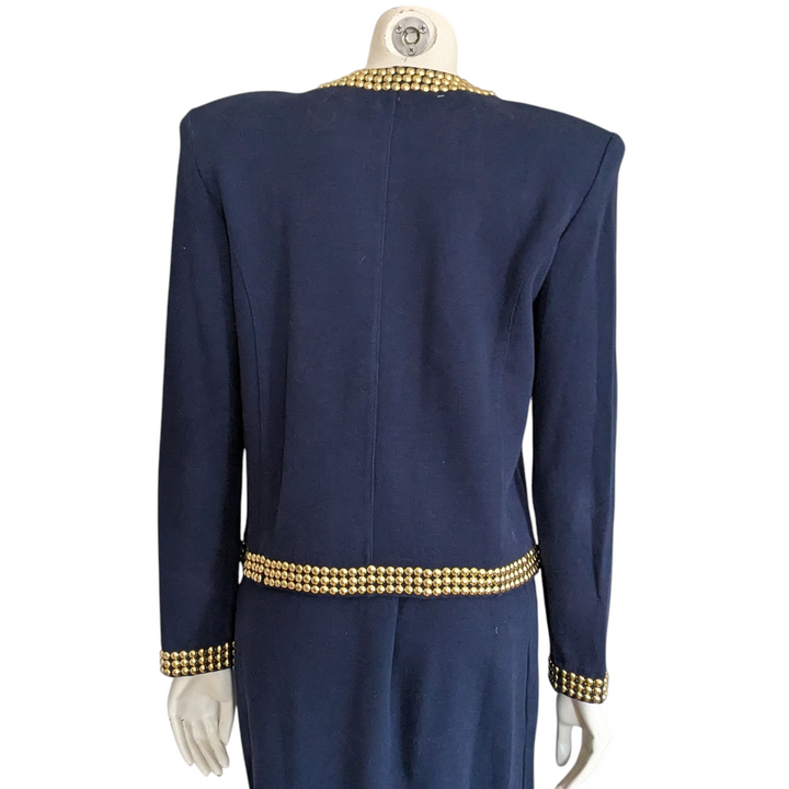 Adrienne Vittadini Vintage Knit Skirt Suit Size 10