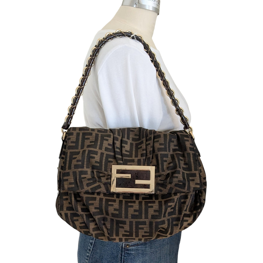 Fendi Mia Logo Shoulder Bag