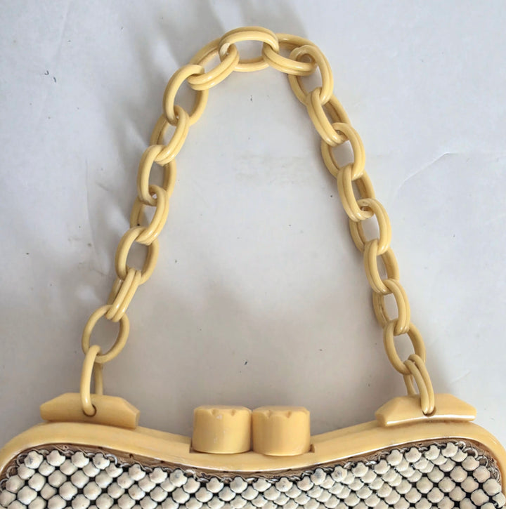 Whiting & Davis Mesh Bag with Bakelite Frame