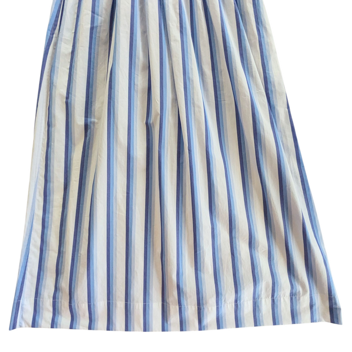 Ganni Striped Smocked Dress Size 34