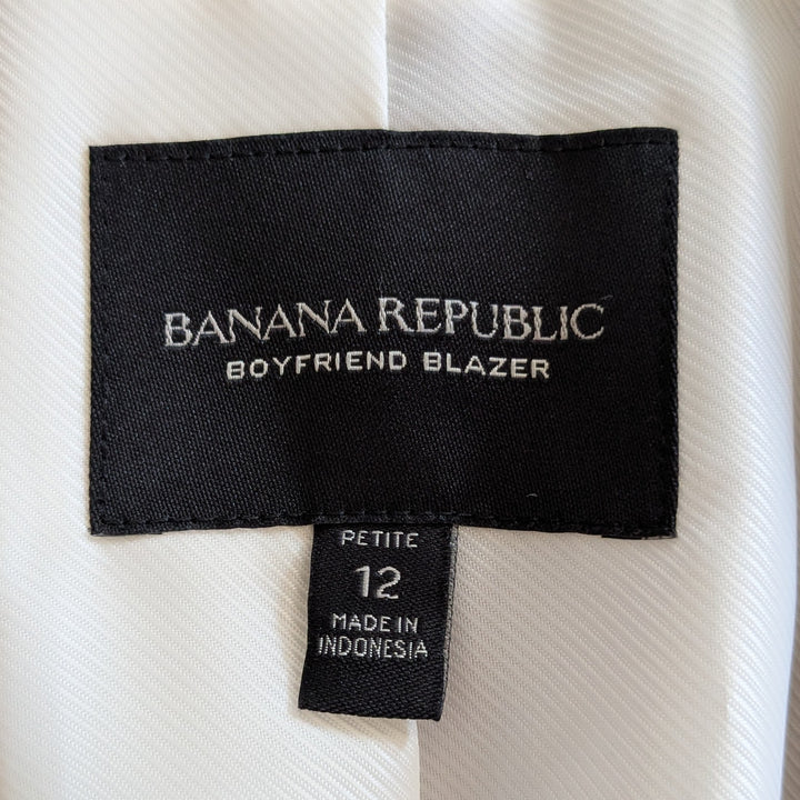 Banana Republic Long Lean Satin Blazer Size 12P