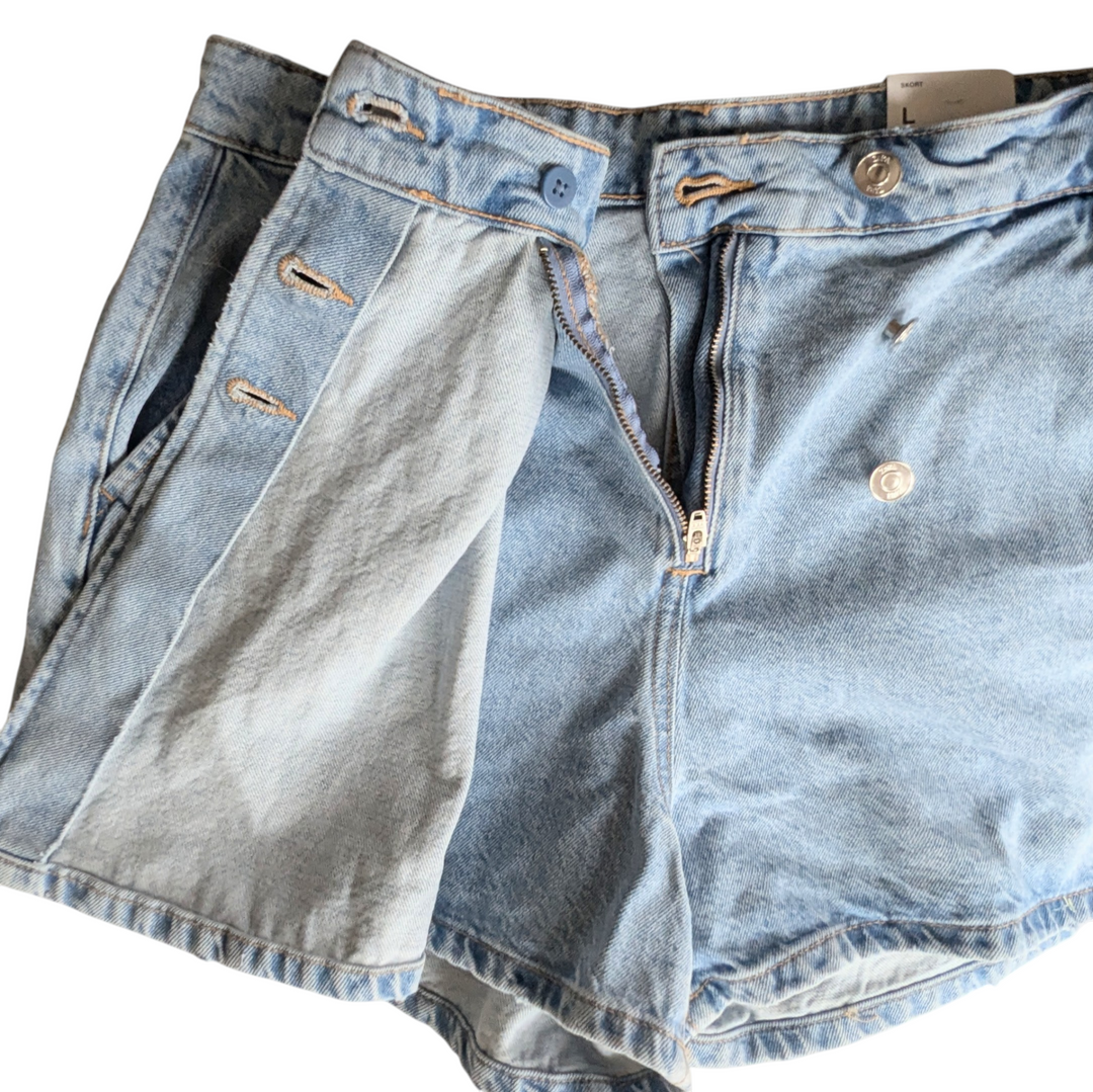 Zara Denim Skort Size Large NWT