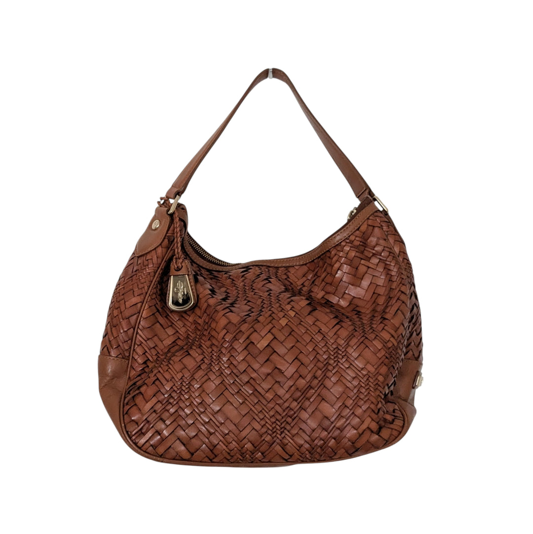 Cole Haan Woven Leather Hobo Bag
