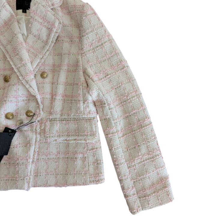Mina Self Tweed Blazer Size Large NWT
