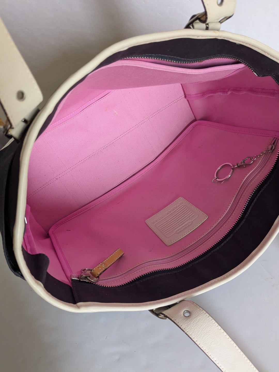 Coach Hampton Canvas and Leather Tote Bag