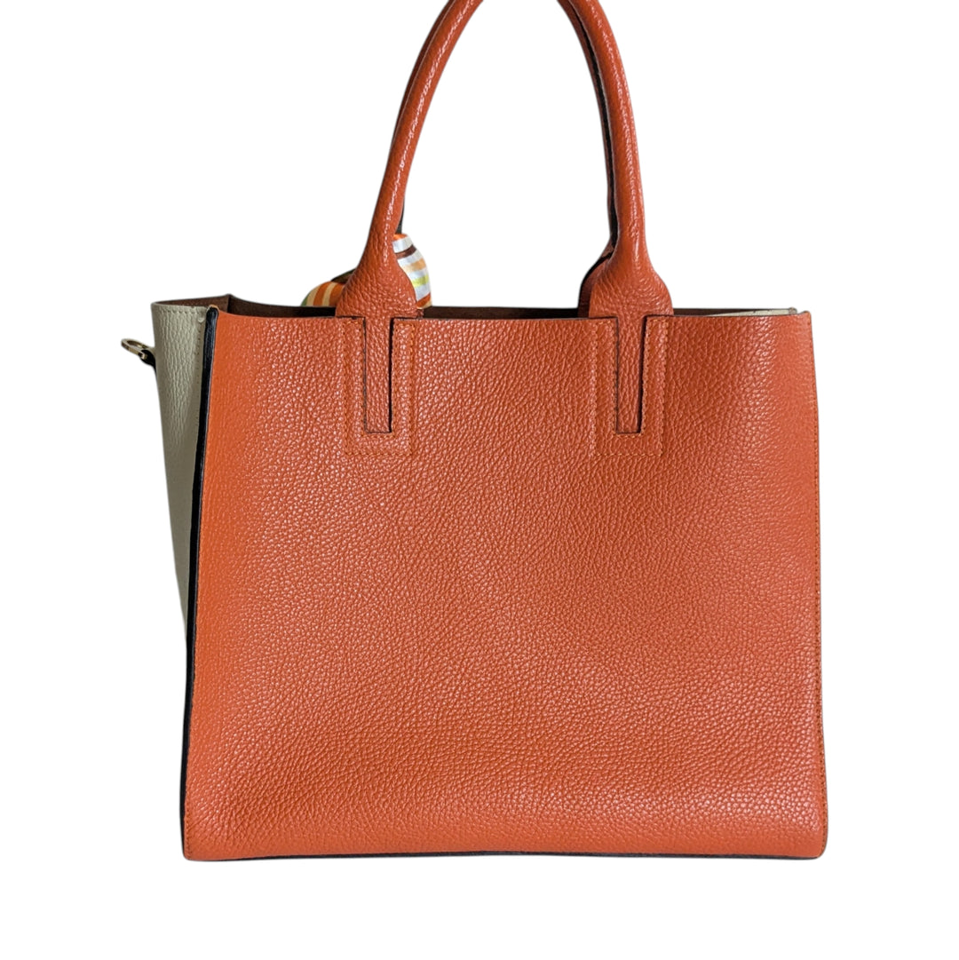 Avenue 67 Milano Orange Leather Tote