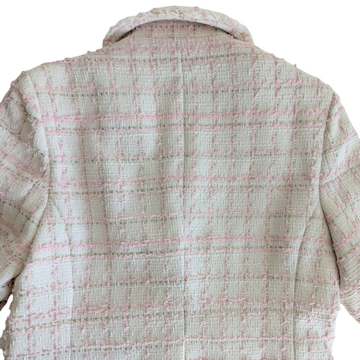 Mina Self Tweed Blazer Size Large NWT