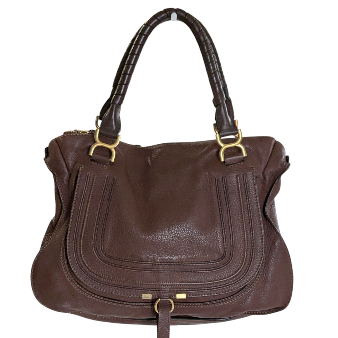 Chloe Marcie Brown Leather Satchel