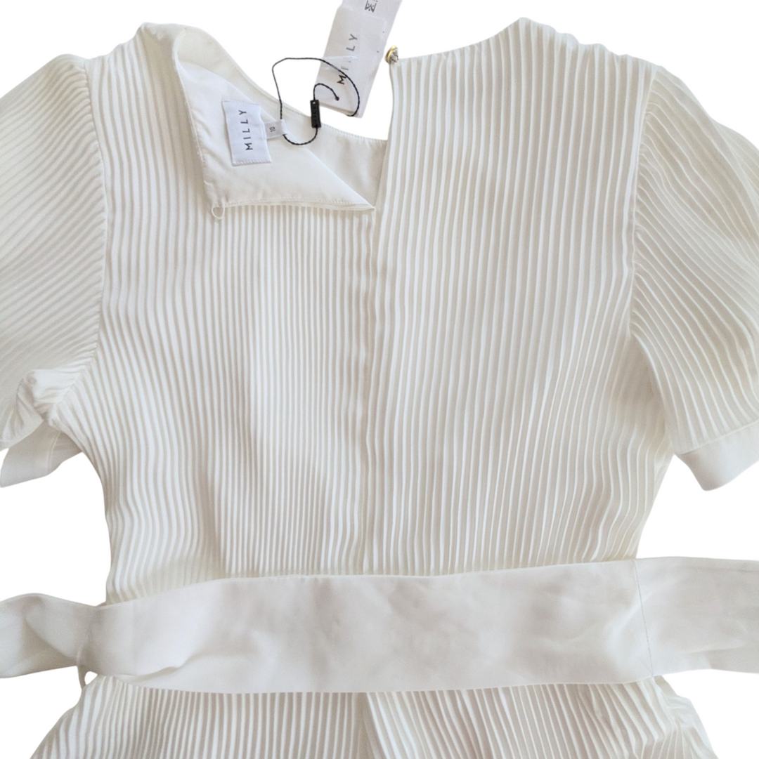 Milly Lumi Pleated Dress Size 10