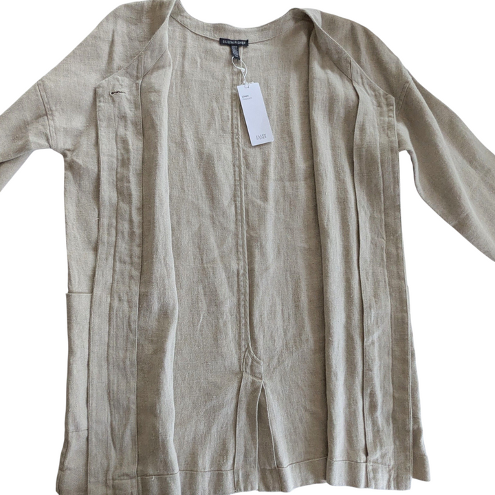 Eileen Fisher Linen Blazer Size Small