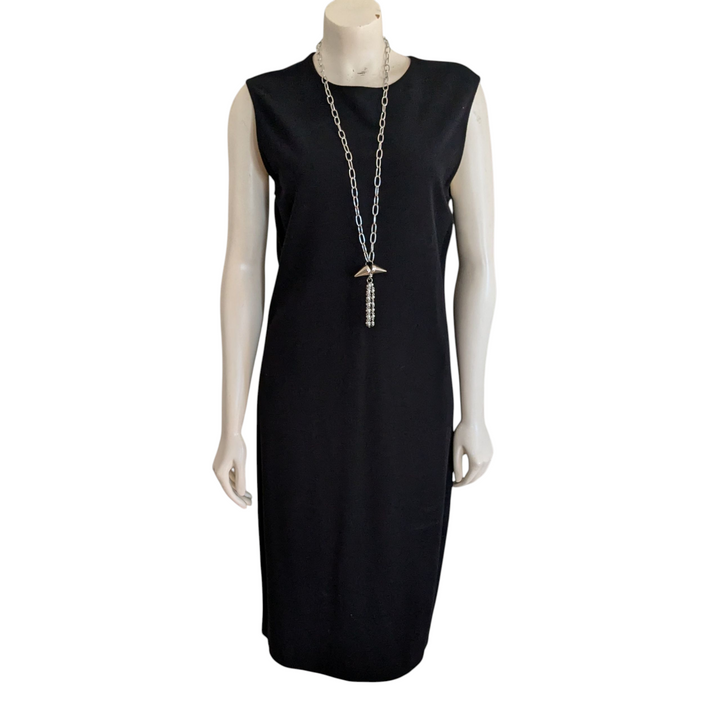 Vince Black Knit Sheath Dress Size Large