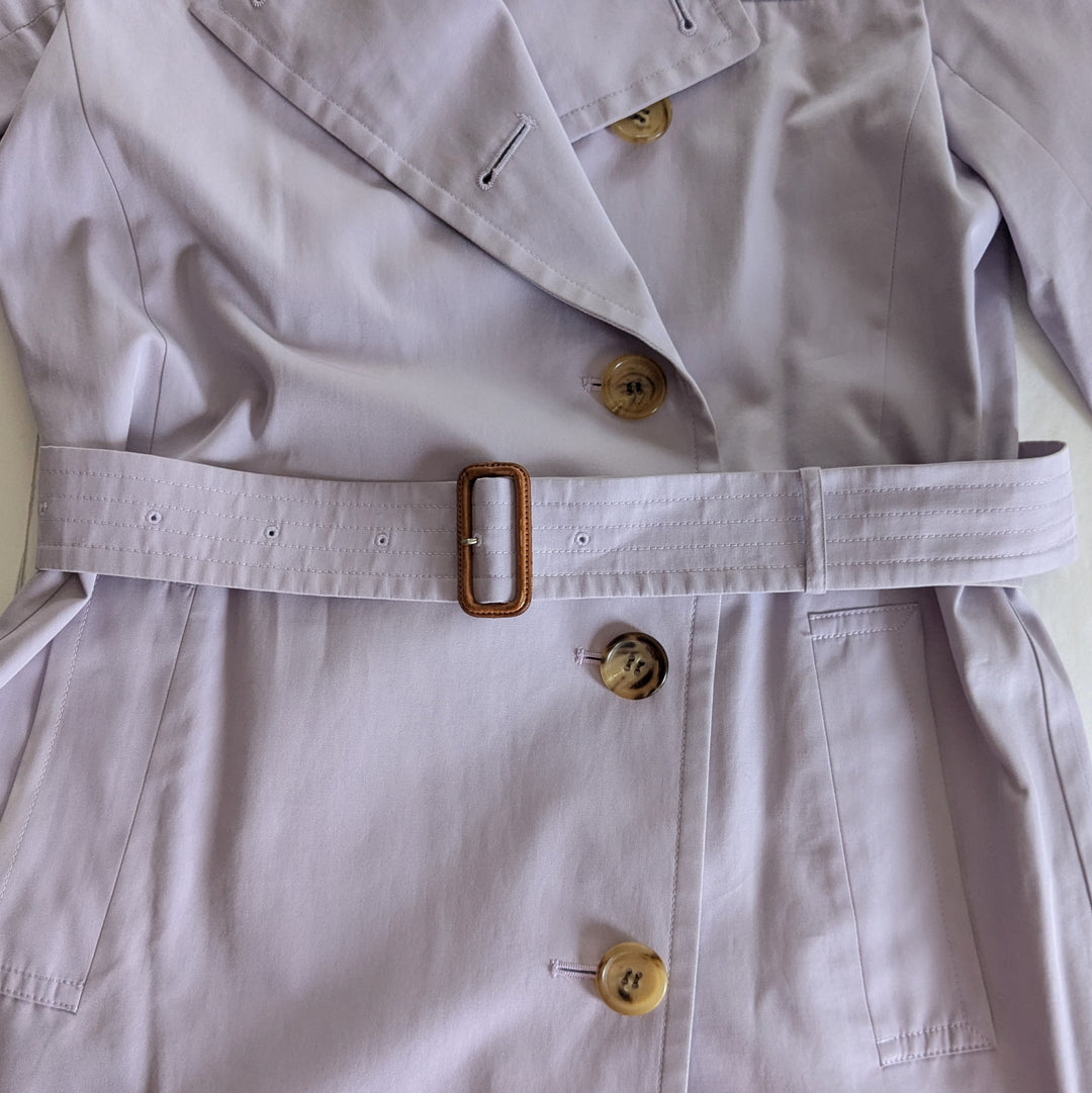 Burberry Lilac Trench Coat Size 38