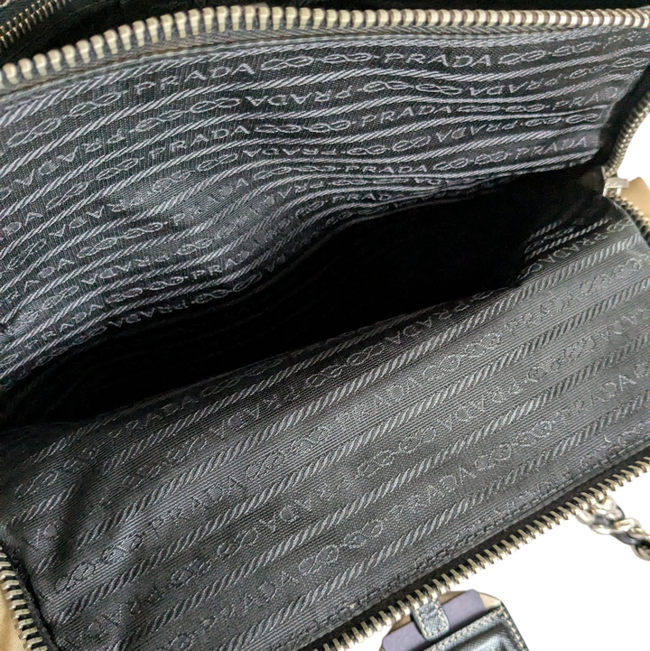 Prada Tessuto Chain Shoulder Bag