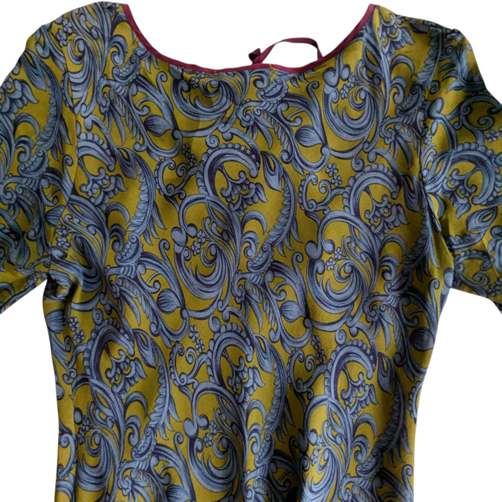 Tova-Celine Silk Vintage Midi Dress Size Large