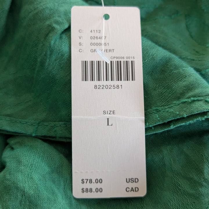 Anthropologie Ruffled Strapless Top Size Large