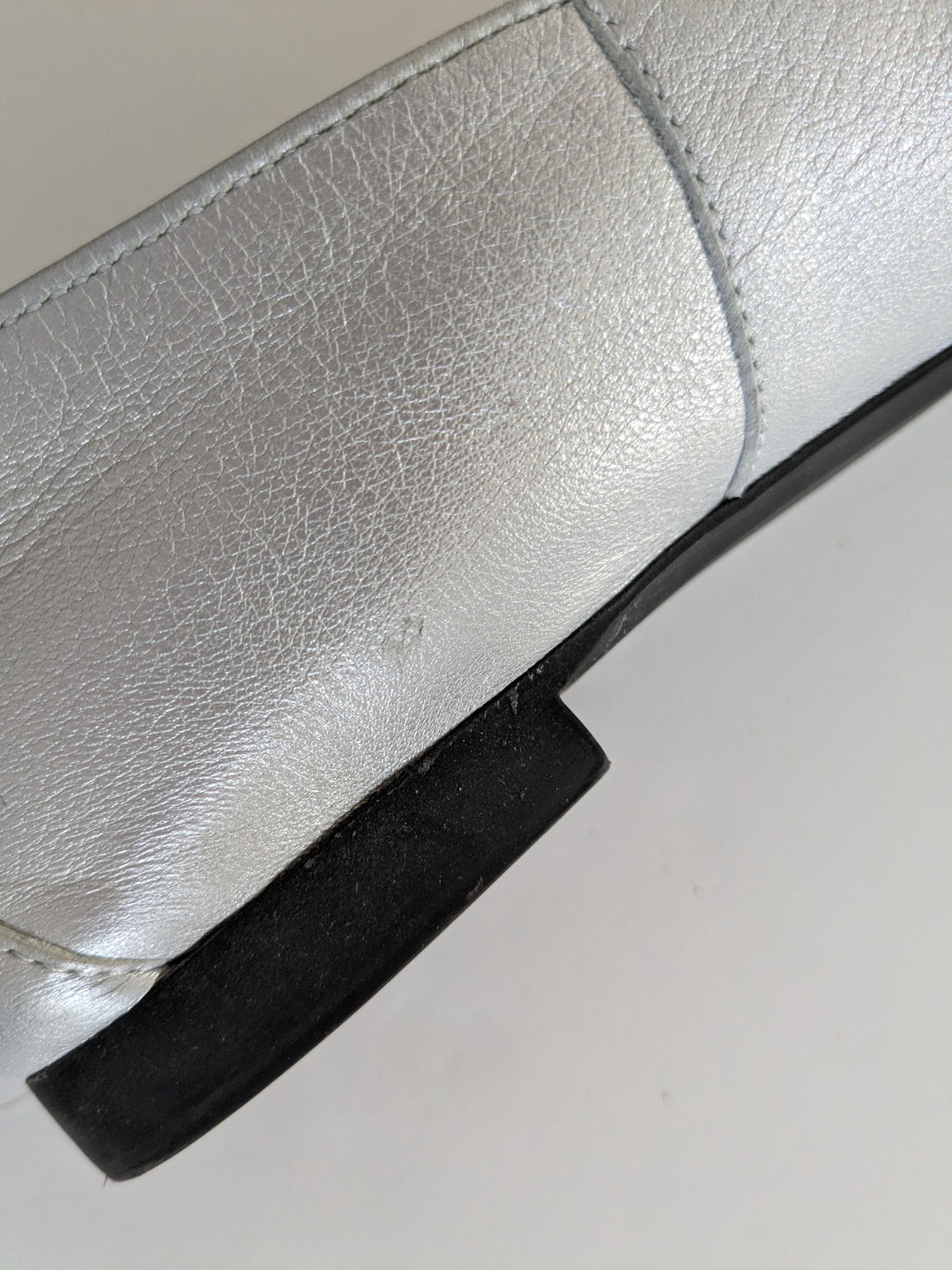 Paul Green Daphne Silver LLoafers Size 8