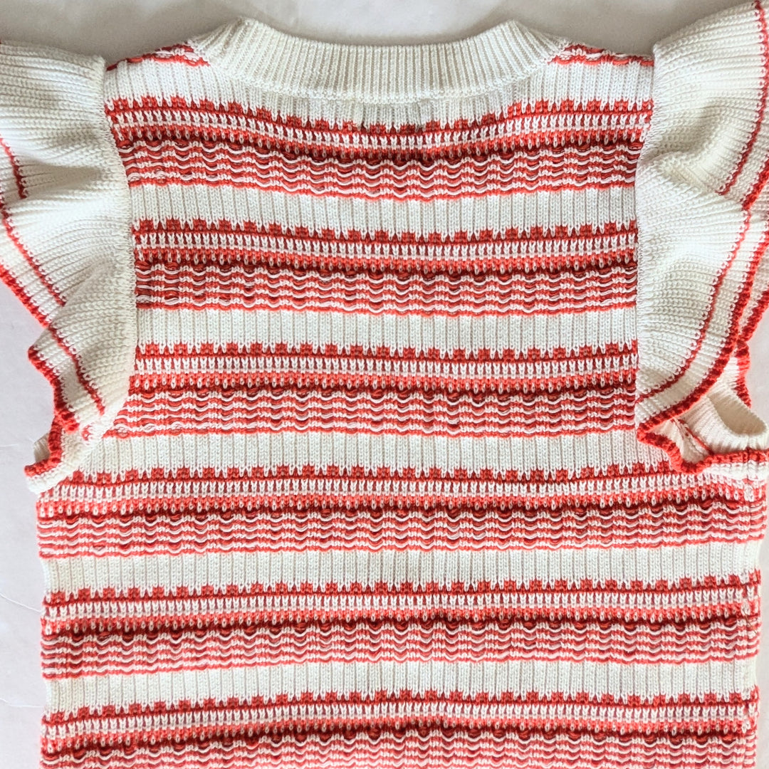 Evereve Ruffled Sweater Vest Size Medium