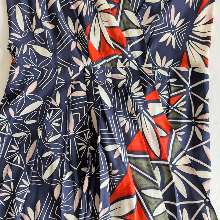 Tory Burch Acoma Pottery Midi Dress Size 12