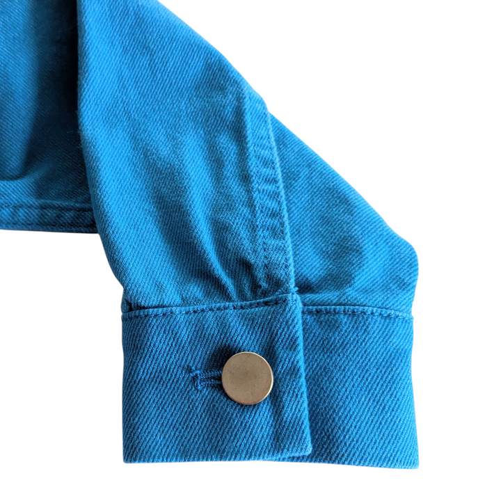 COS Bright Blue Denim Jacket Size Small