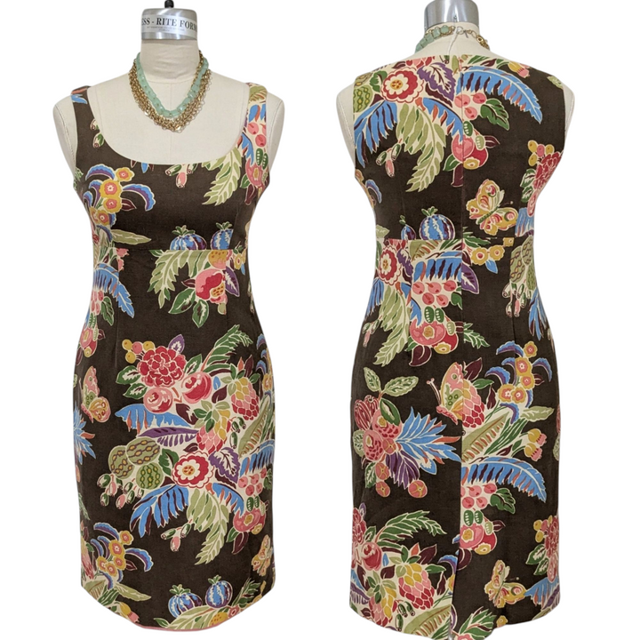 Talbots Floral Sheath Dress Size 6