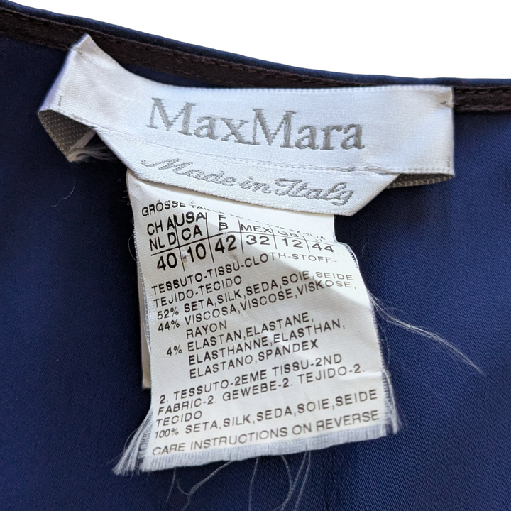 MaxMara Satin Wrap Dress Size 10