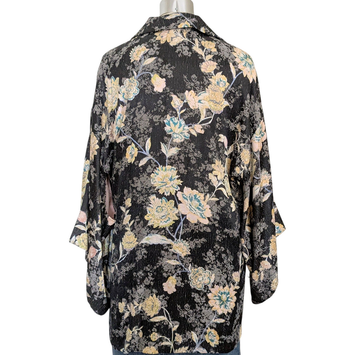 Free People Floral Kimono Jacket Size Medium