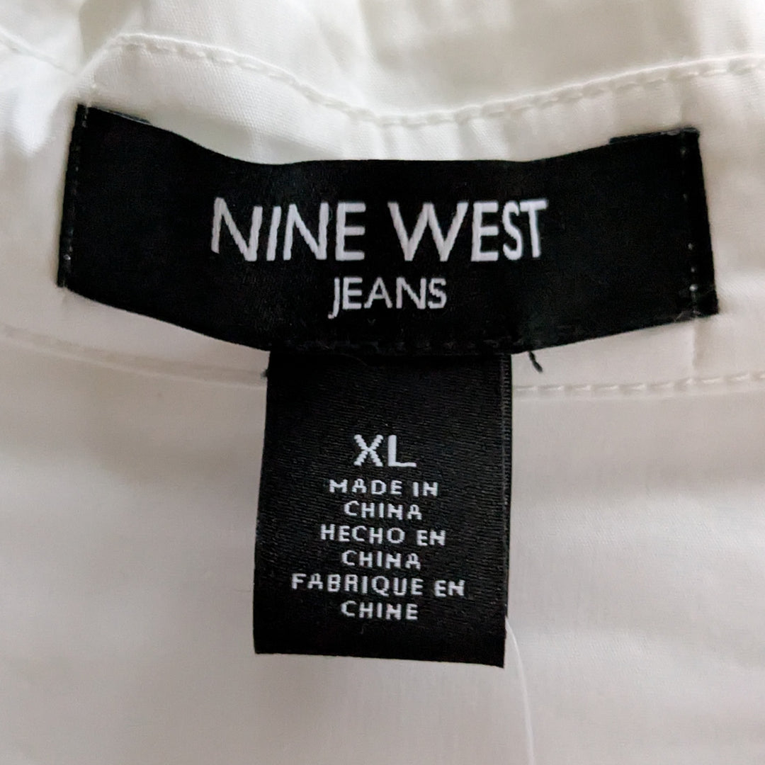 Nine West Woven Tunic Shirt Size XL