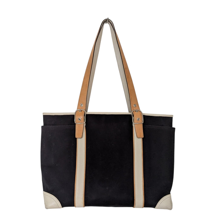 Coach Hampton Canvas and Leather Tote Bag