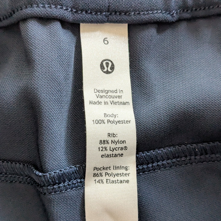 Lululemon On The Fly Joggers Size 6 Navy