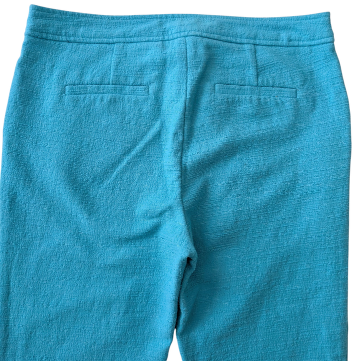 Trina Turk Cropped Textured Cotton Pants Size 10