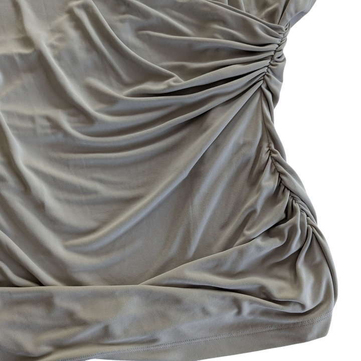 St John Couture Ruched Knit Top Size 16