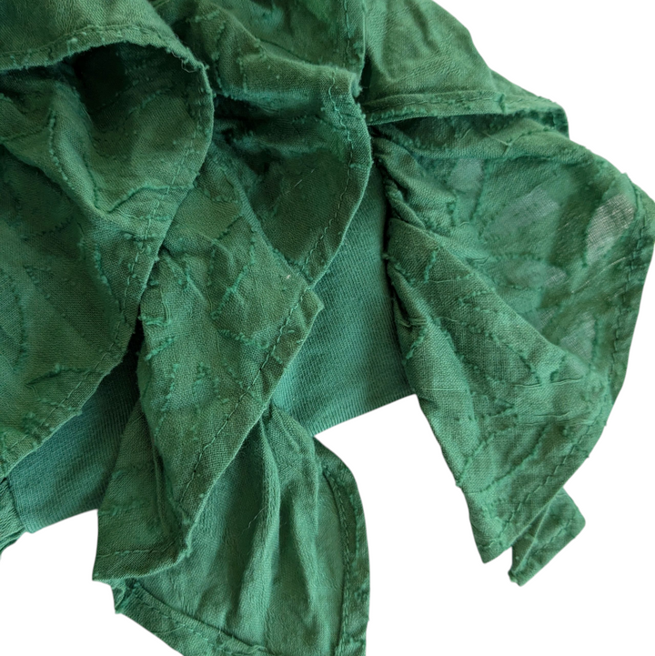 Anthropologie Ruffled Strapless Top Size Large