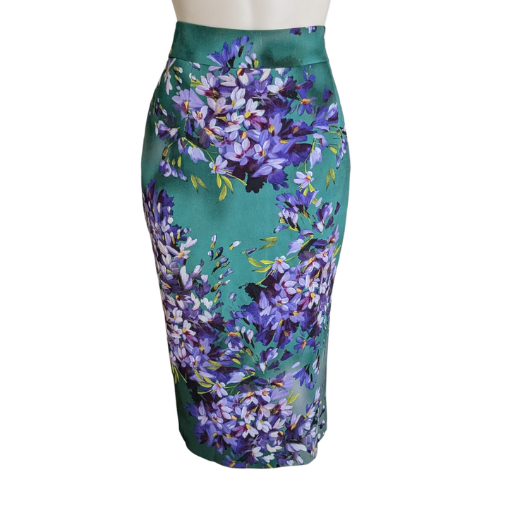 Escada Floral Pencil Skirt Size 36