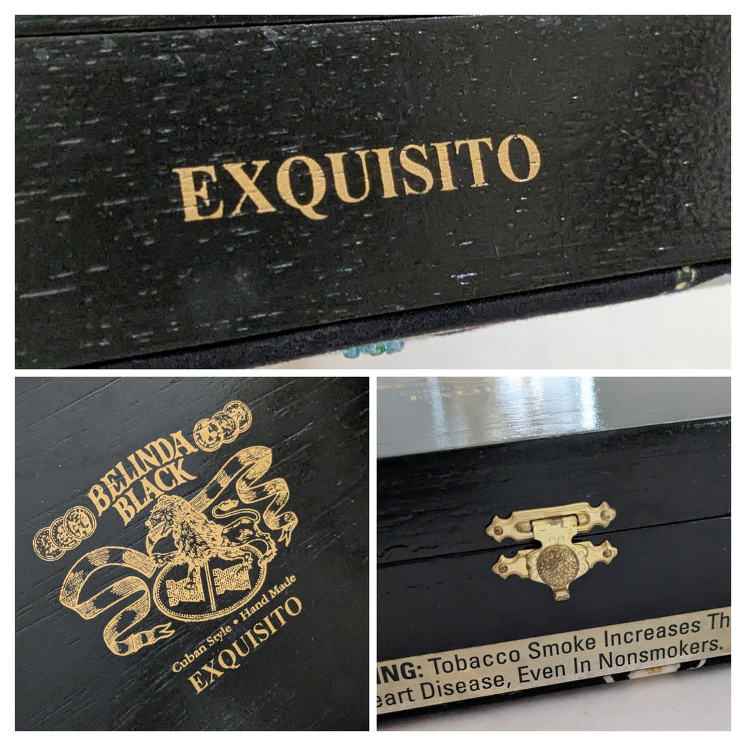 Belinda Black Upcycled Cigar Box Bag