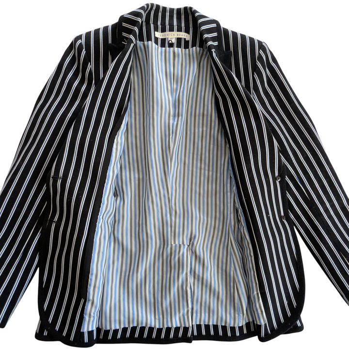 Veronica Beard Striped Cotton Blazer Size 8