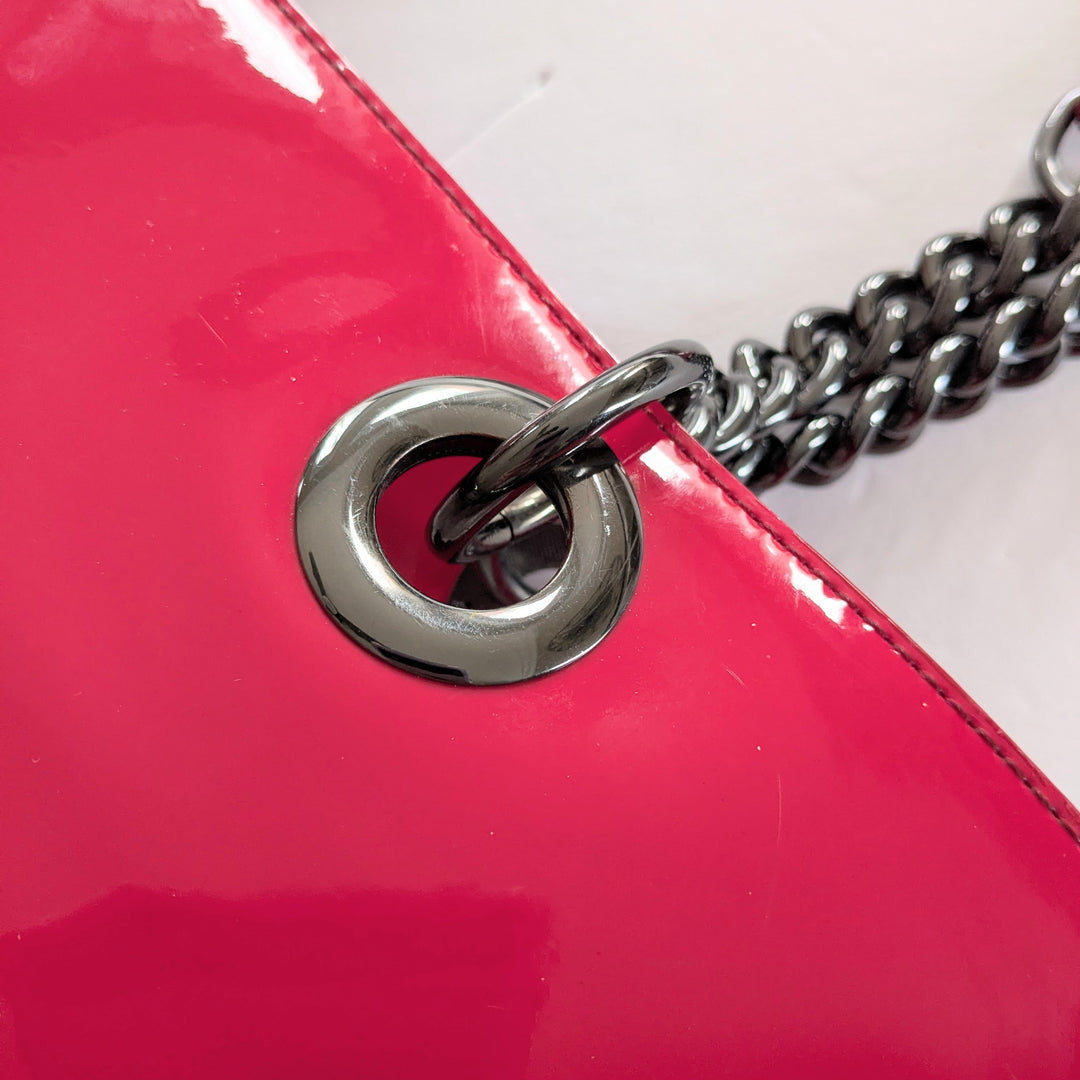DKNY Hot Pink Patent Leather Tote