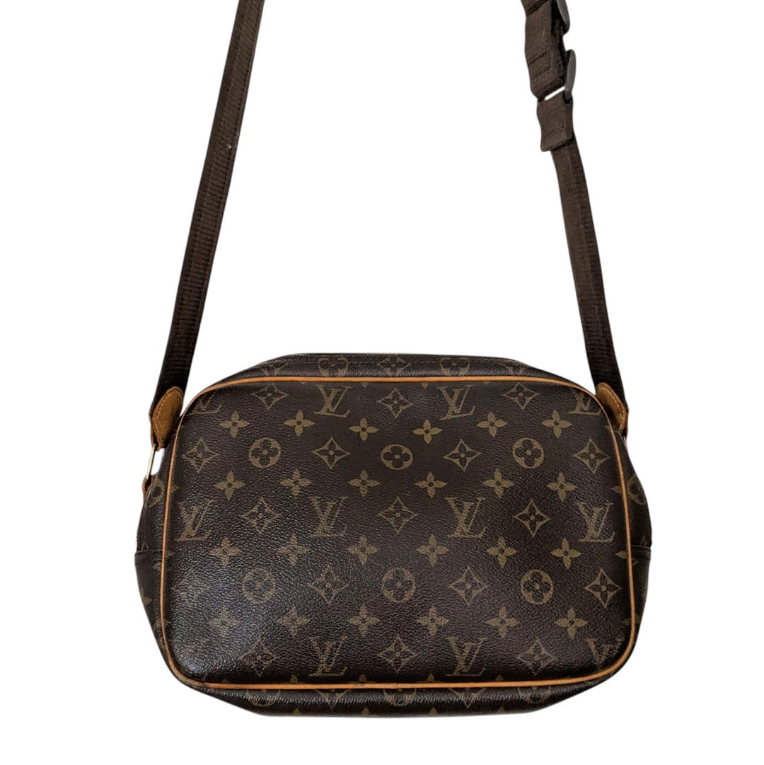 Louis Vuitton Monogrammed Logo Leather Reporter PM Bag