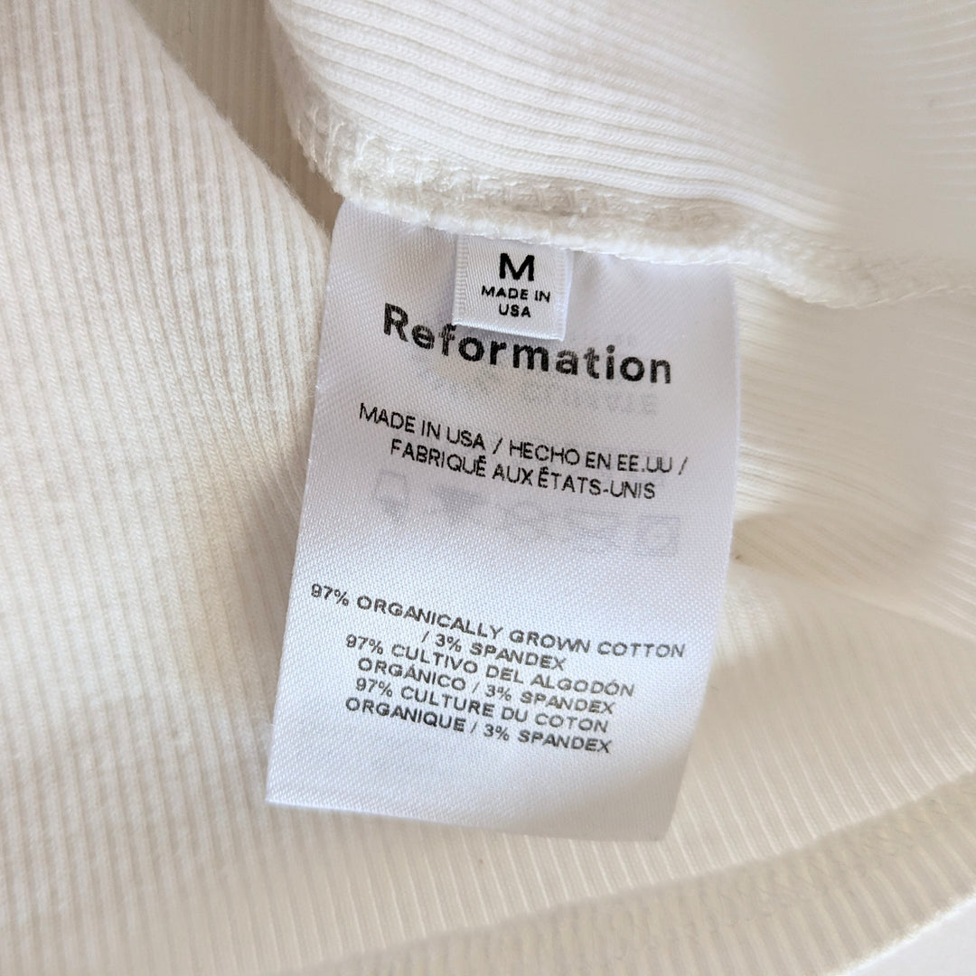 Reformation Cropped Tee Size Medium