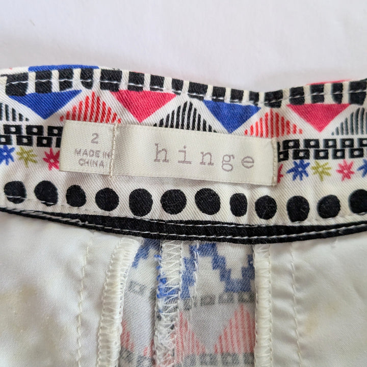 Hinge Print Shorts Size 2