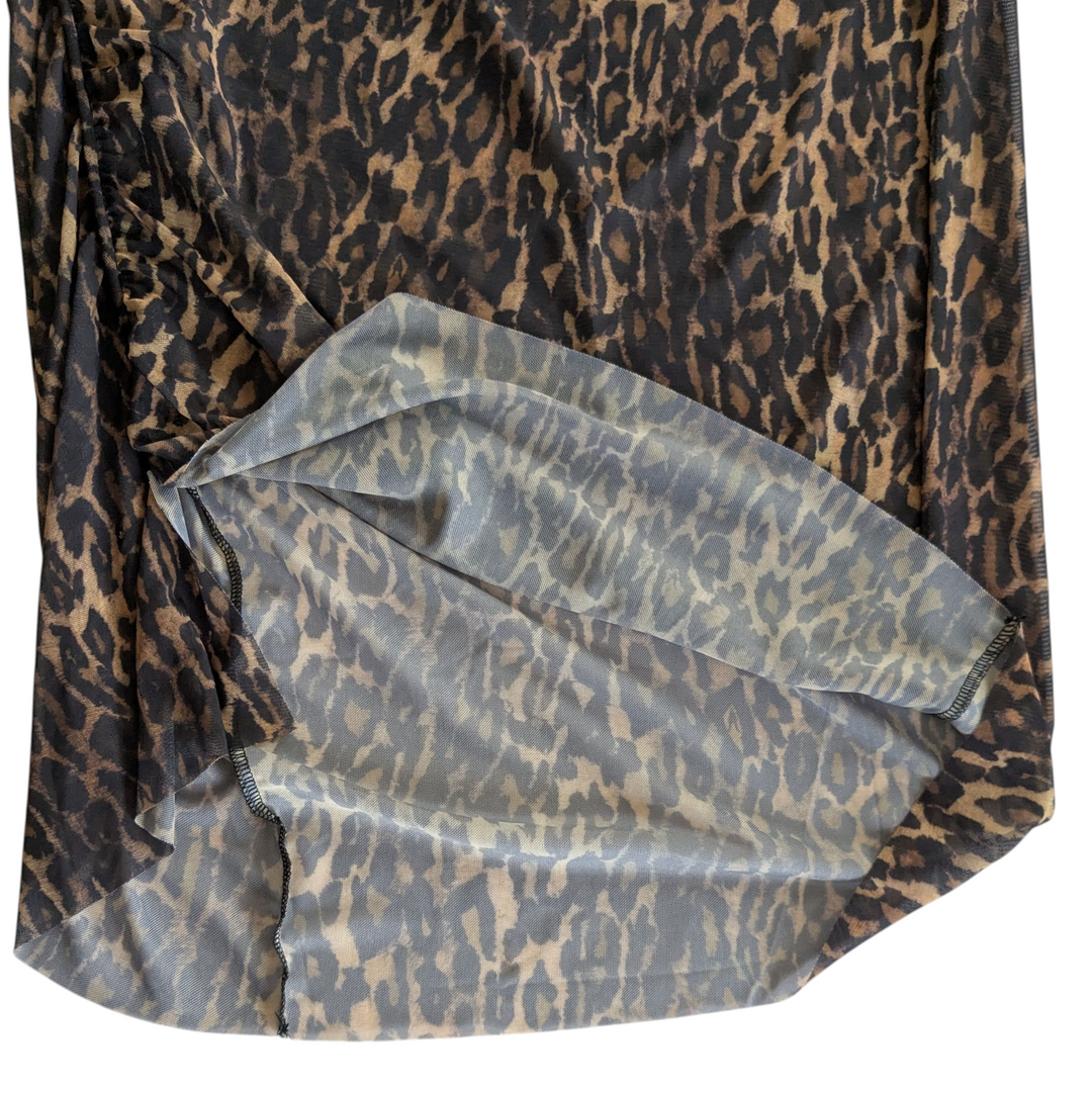 All Saints Nora Animal Print Skirt Size 10 NWT